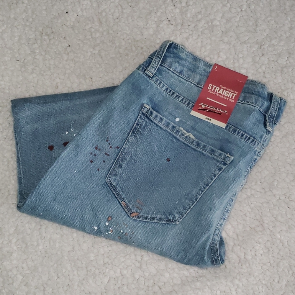 Arizona Jean Co. Paint Splatter Straight Jean